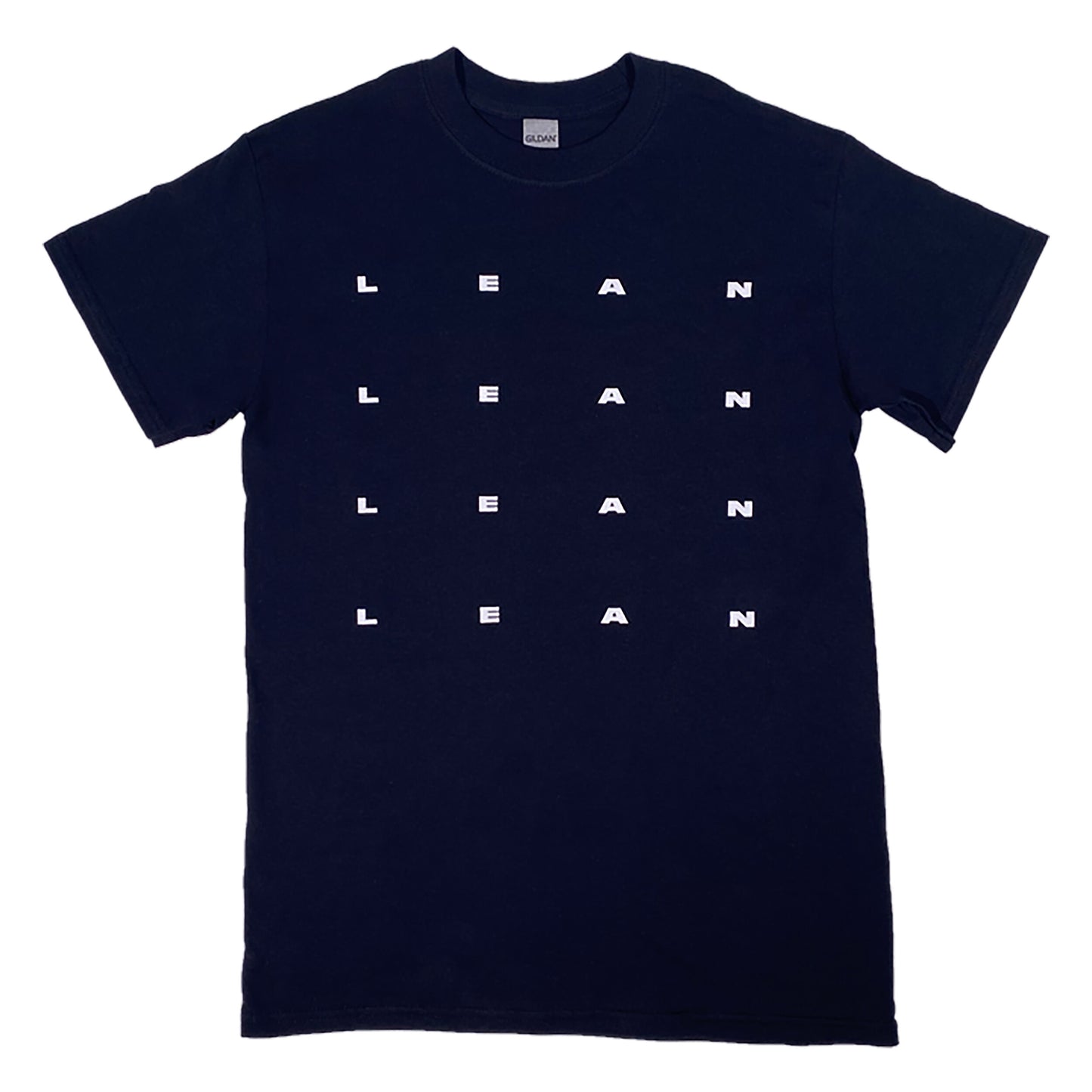 Grid Tee - White on Black