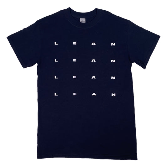 Grid Tee - White on Black